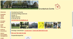 Desktop Screenshot of grundschule-dumte.de